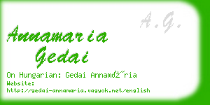 annamaria gedai business card